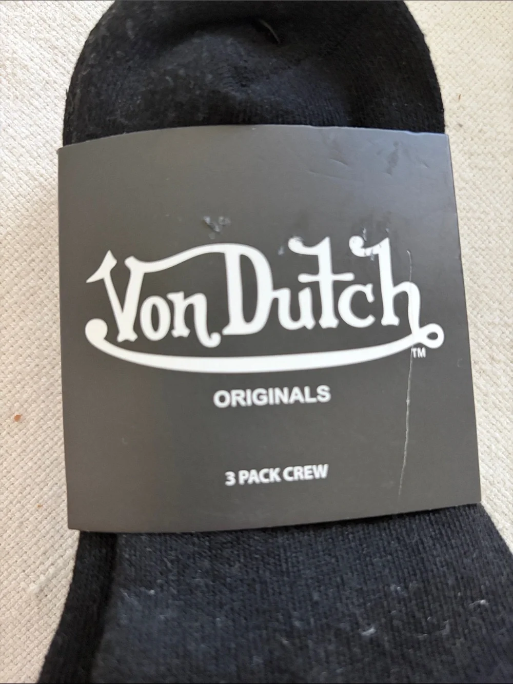 Von Dutch Crew Socks, 3 pack, OS, NWT